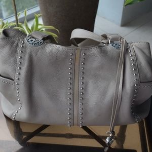 Brighton Taupe Leather shoulder bag